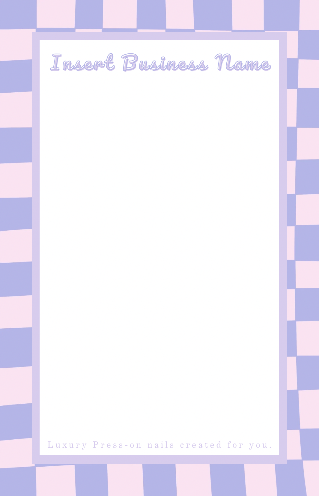 Funky Pink and Purple Backing Card