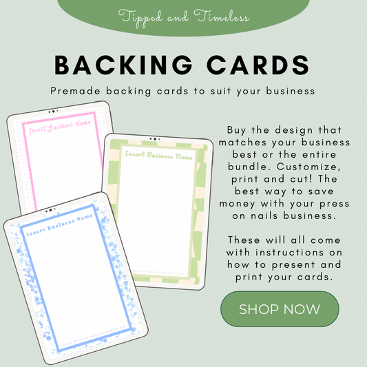 Backing Cards- Full collection