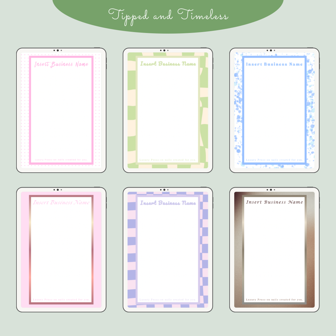 Backing Cards- Full collection